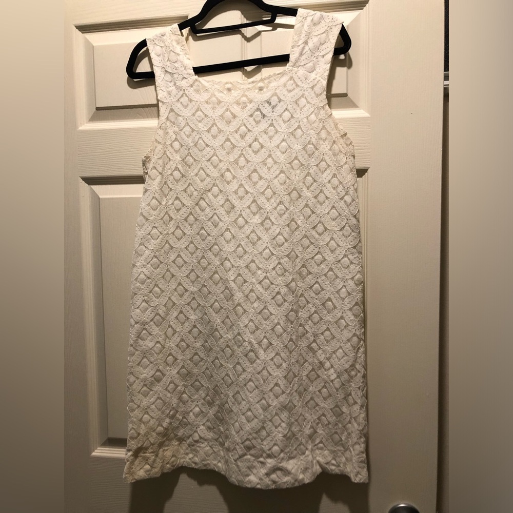 White lace dress by Skies are Blue. Size large